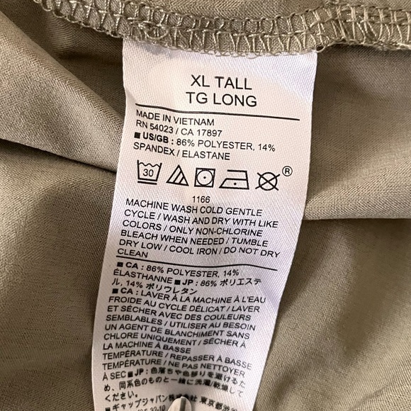 Banana Republic Khaki V-neck Jumpsuit Size XL Tall - Picture 7 of 10